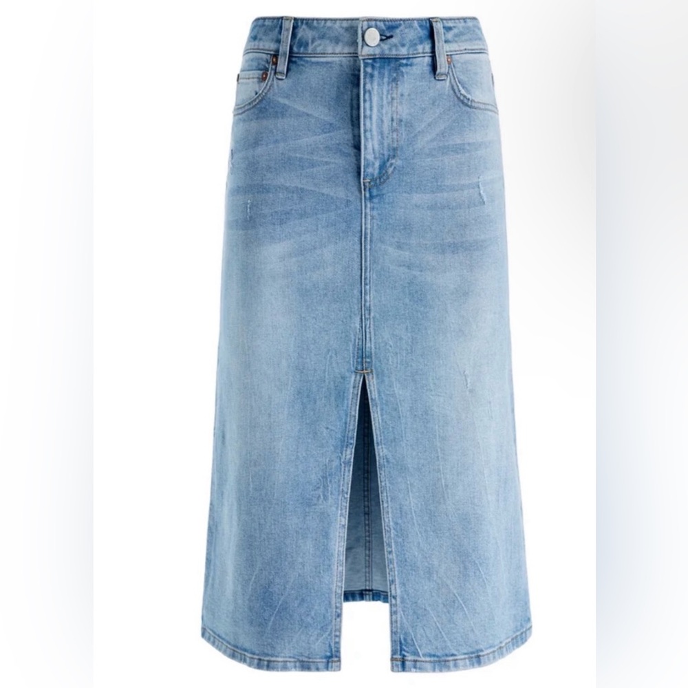 Alice + Olívia Rye Midi Denim Skirt/‼️Sharing Only‼️